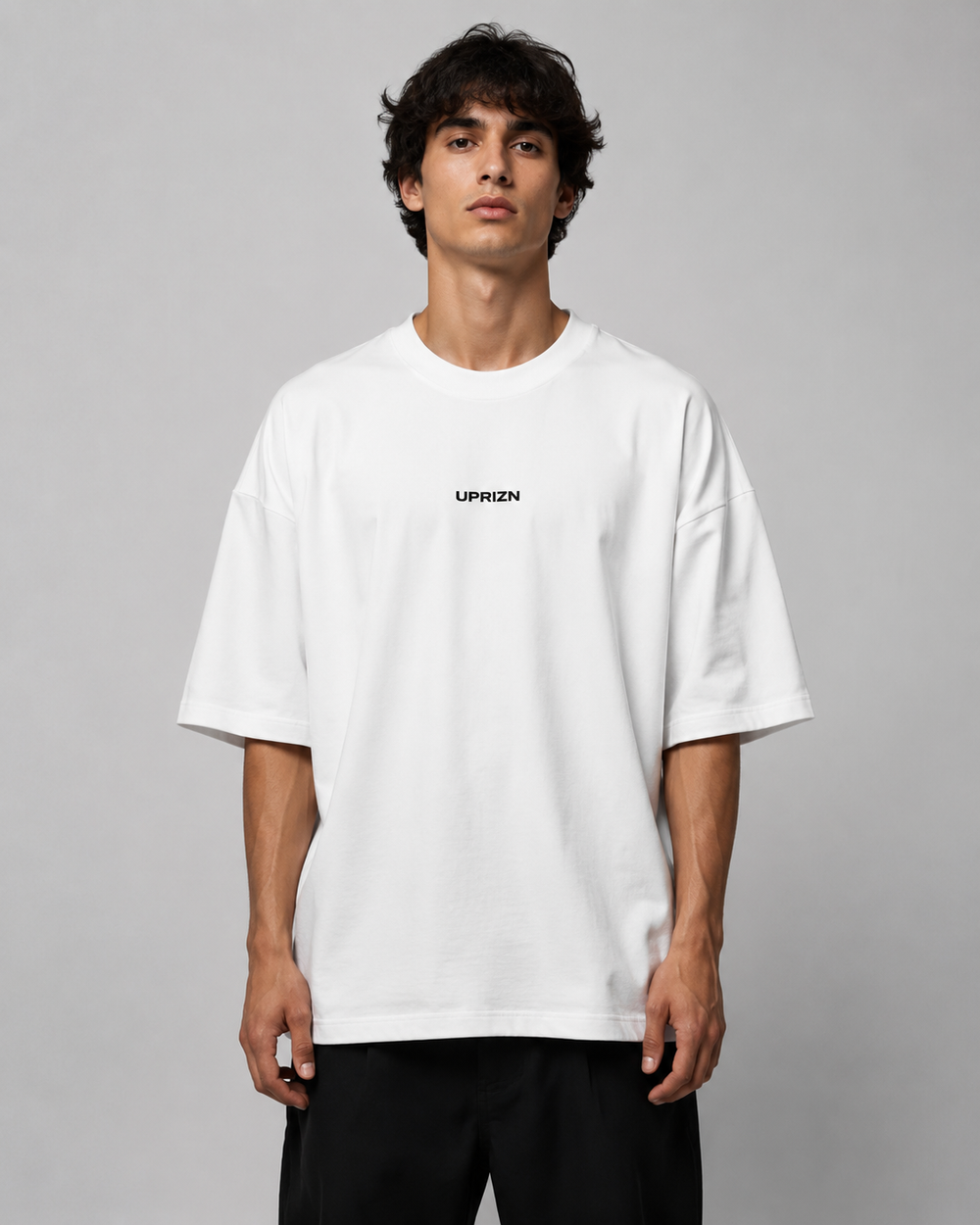 UPRIZN Core Oversize T-Shirt – White (Demo)