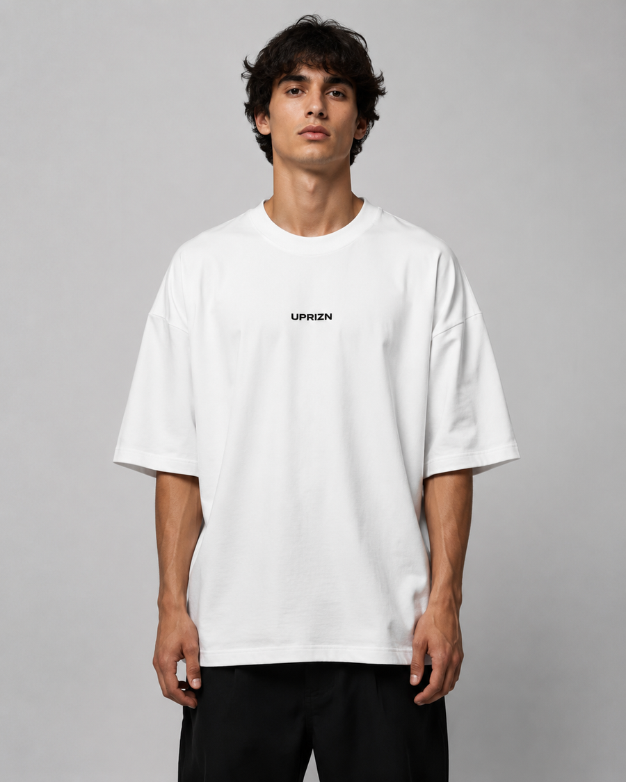 UPRIZN Core Oversize T-Shirt – White (Demo)